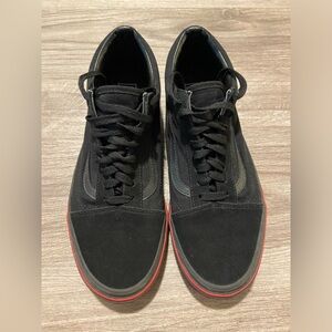 Vans Black w/flames